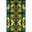 behang kaleidoskoop-motief geel en groen