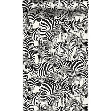behang zebra's zwart en wit