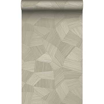 eco-texture vliesbehang grafisch 3D motief zand beige